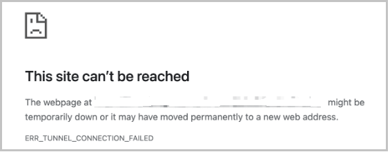 ERR_TUNNEL_CONNECTION_FAILED Hatası Çözümü 1 ERR_TUNNEL_CONNECTION_FAILED ekran görüntüsü