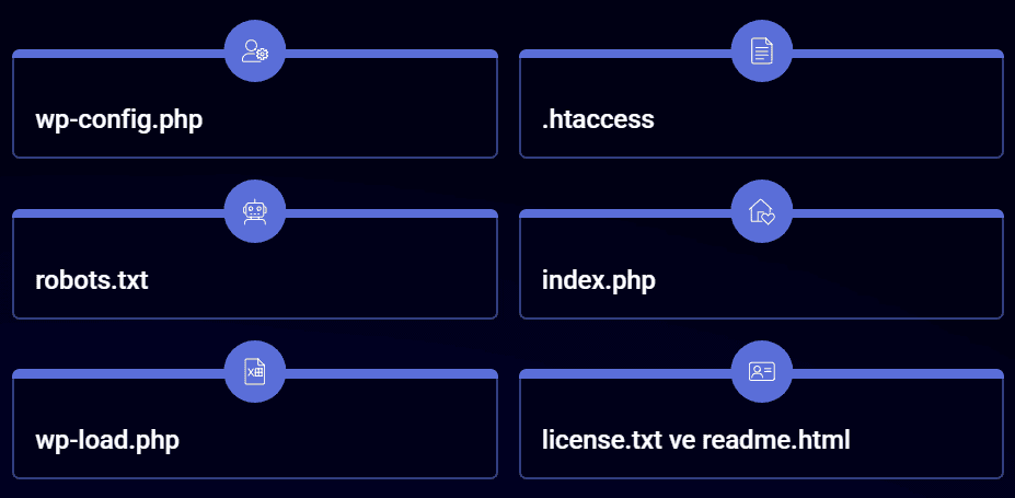 Kök Dizinde Bulunan Önemli Dosyalar