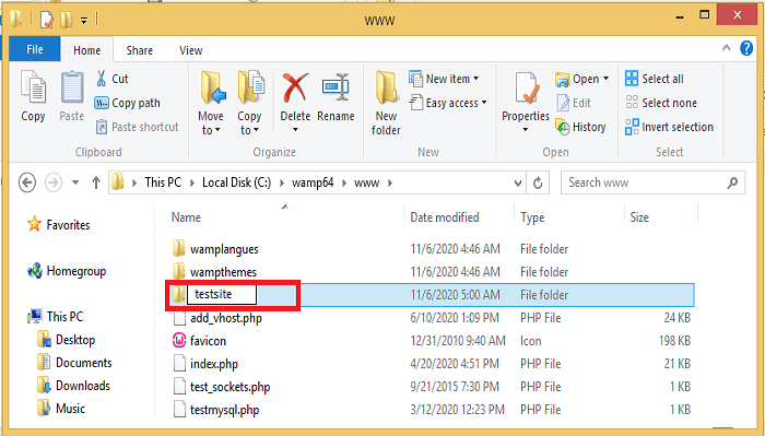 WAMP ile Localhost’a WordPress Kurma 11 WAMP www folder
