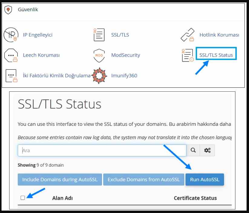 SSL Sertifikası Nedir, Kurulumu Nasıl Yapılır? 2 Otomatik SSL Kurma