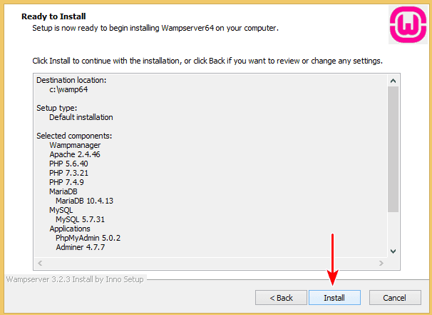 WAMP ile Localhost’a WordPress Kurma 7 wamp kurulum 4