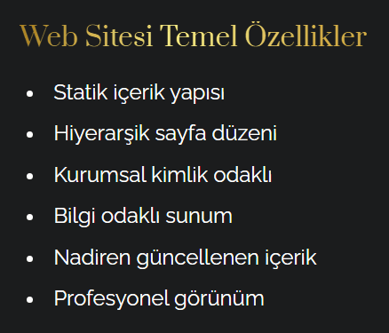 Blog ile Web Sitesi Arasındaki Farklar 1 Web Sitesi Özellikleri