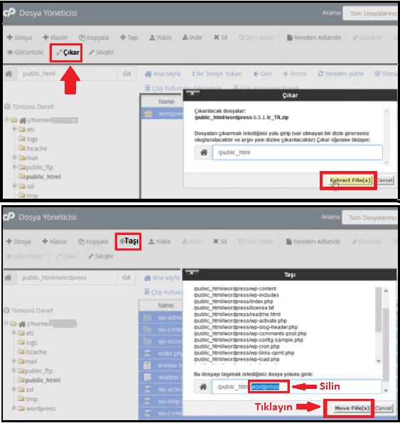 cPanel Manuel WordPress Kurulumu-4