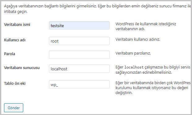 XAMPP ile Localhost Wordpress Kurma 12 xampp wordpress kurulum