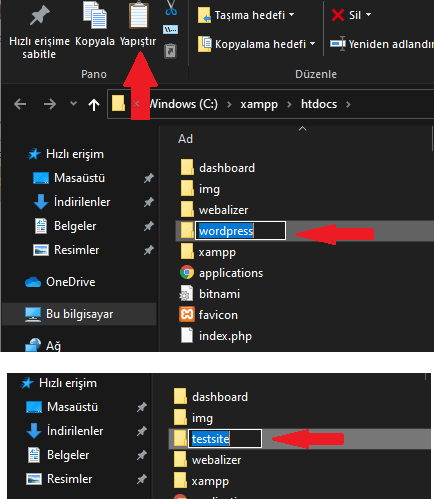 XAMPP ile Localhost Wordpress Kurma 8 xampp wordpress kurulumu 3
