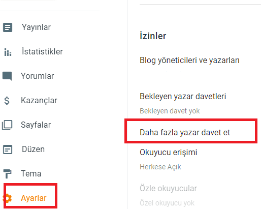 blogger blogu baska hesaba transfer