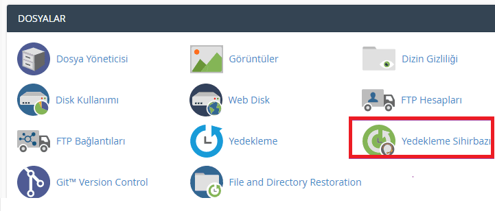 CPanel Yedek Alma
