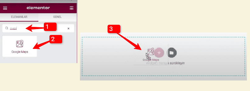 Elementor ile WordPress Harita Ekleme-1