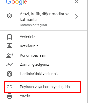 Eklentisiz WordPress Harita Ekleme-2
