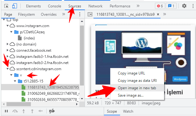 Instagram Fotoğraf ve Video İndirme Yöntemleri 4 instagram fotograf nasil indirilir chrome