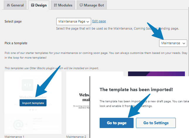 bakim modu sayfasi ozellestirme