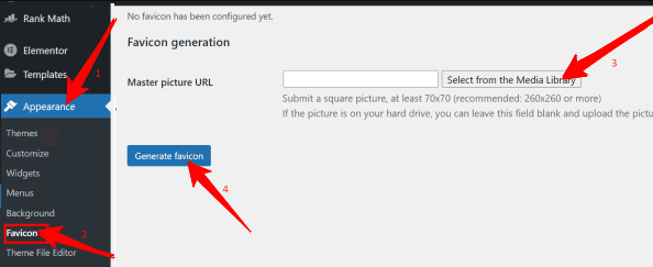 eklenti ile wordpress favicon ekleme 1