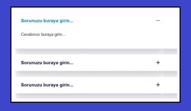 Blogger'da Yazılara Akordeon SSS Ekleme