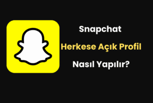 Snapchat Herkese Açık Profil Nasıl Yapılır?
