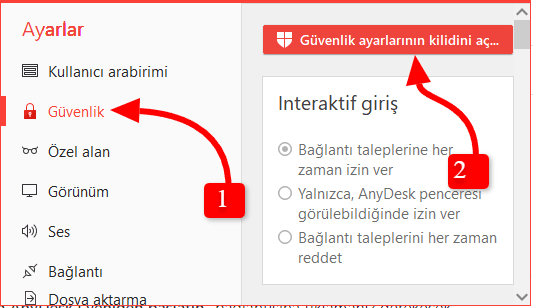 anydesk ayarlari 2